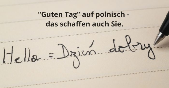 Ein paar Worte auf polnisch zeigen Wertschätzung.